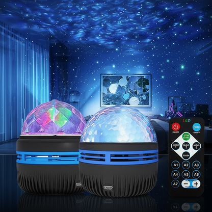 1Pc NoirLynx AuraWave Projector, With 7-Color Patterns