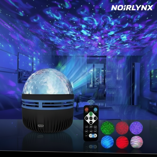 1Pc NoirLynx AuraWave Projector, With 7-Color Patterns